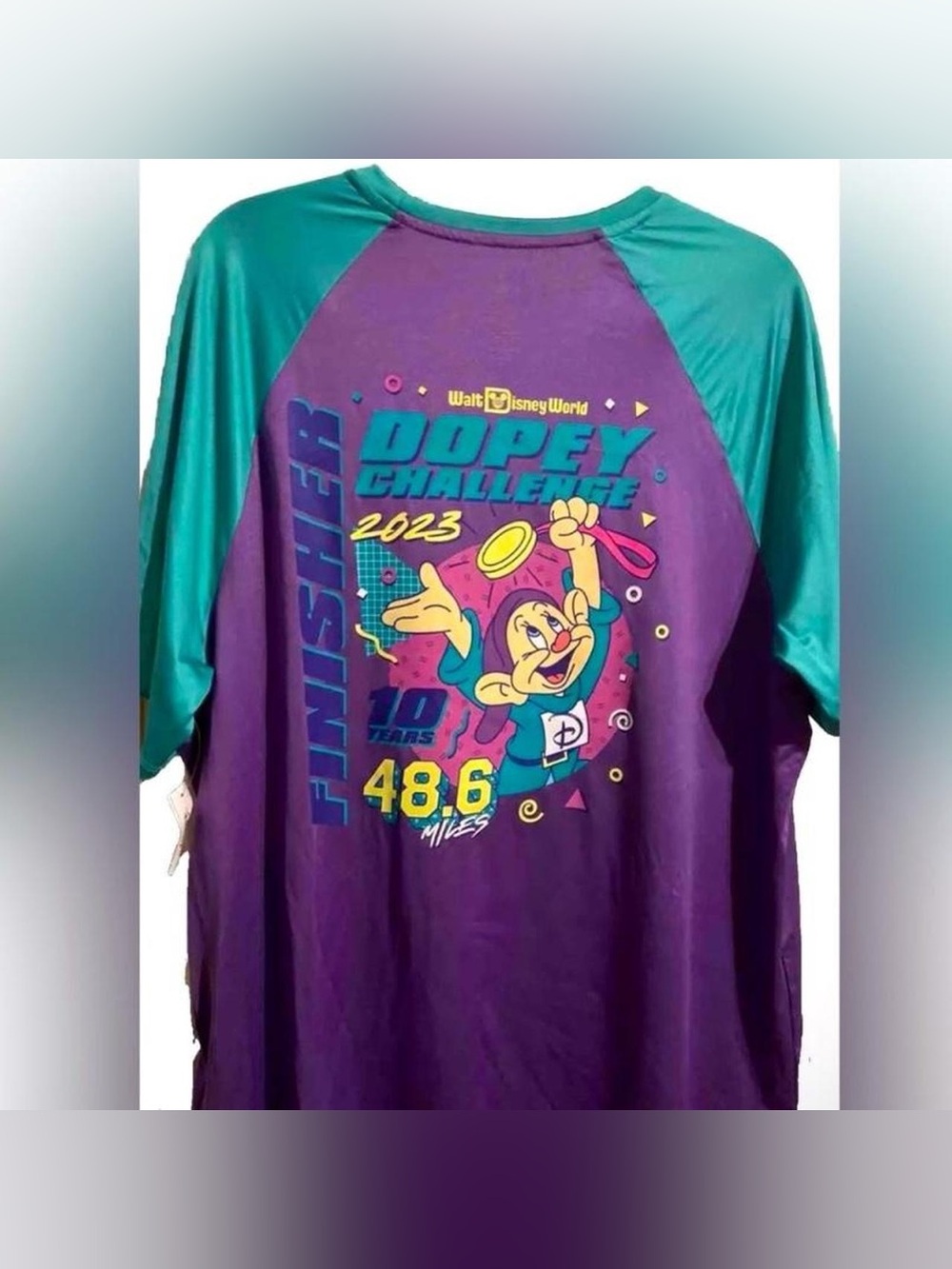 Disney Parks run Disney Snow White Dopey WDW Unisex Running Shirt Large NWT